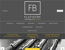 Tablet Screenshot of flutistry.com
